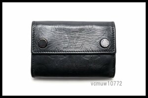 近年モデル希少美中古■LOUIS VUITTON モノグラムシャドウ ディスカバリーコンパクト レザー 3つ折り財布 ルイヴィトン■0921sb197217