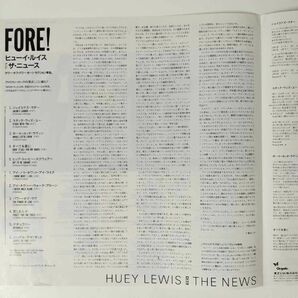 34533★美盤 HUEY LEWIS & THE NEWS/FORE! ※帯付き★ステッカー付属の画像4