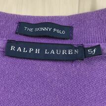 RALPH LAUREN ラルフローレン 半袖 ポロシャツ 5f パープル ビッグポニー 刺繍ロゴ_画像5