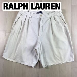 POLO BY RALPH LAUREN ポロ バイ ラルフローレン ハーフパンツ 6 36R 92㎝ ホワイト ワイド