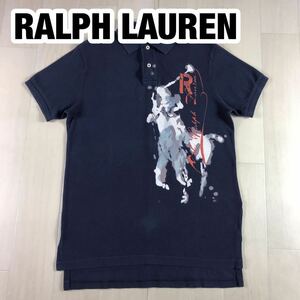 POLO BY RALPH LAUREN ポロ バイ ラルフローレン 半袖 ポロシャツ S ネイビー ポニー
