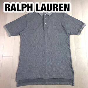 POLO GOLF RALPH LAURENポロ ゴルフ ラルフローレン 半袖 ポロシャツ M バイカラー 総柄 刺繍ロゴ ポニー