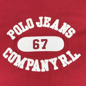 POLO JEANS CO.RALPH LAUREN ポロジーンズ ラルフローレン 半袖 Tシャツ M レッド ワッペンロゴの画像4