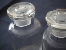 2点セット 昭和レトロ 薬瓶 古道具 ボトル ビンテージ アンティーク 気泡 ゆらゆら 時代ガラス_画像6