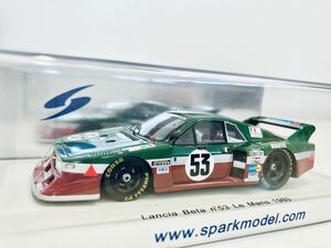 【送料無料】1/43 Spark ランチア ベータ モンテカルロ #53 C.Facetti-M.Finotto Le Mans 1980