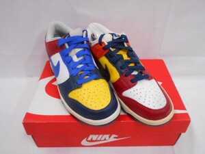 77 送80サ 0928%D04 NIKE ナイキ DUNK LOW JPQS WHAT THE AA4414-400 27.5cm 中古品