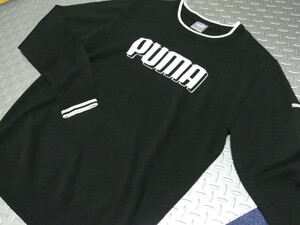 TPM19★秋冬★PUMA GOLF★プーマゴルフ★3DPUMAニットクルー長袖セーター★XL/BK