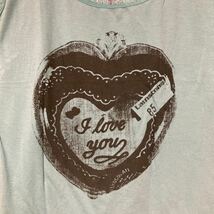 ヒステリックグラマー× Andy Warhol アンディウォーホル I LOVE YOU プリントタンクトップ ノースリーブカットソー キャミソール Tシャツ_画像2