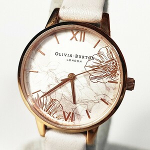 動作品 OLIVIA BURTON オリビアバートン LONDON レディース腕時計 クォーツ式 稼働品 n321