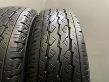 BS BRIDGESTONE V600 195/80R15 107/105L LT 15インチ 夏タイヤ 2本 バリ溝 キャラバン ハイエース等　(TF130)_画像4