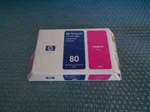 hp HP80 ink cartridge magenta C4847A box unopened / expiration of a term 2014JAN