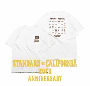 STANDARD CALIFORNIA/スタンダードカリフォルニア SD 20th Anniversary Logo T White XL 20周年記念 木村拓哉 キムタク