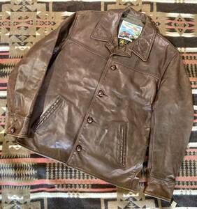  rare model teamster aero leather team Star 38 car coat horse leather Horse Hyde sleeve cuffs leather jacket leather jacket Q7