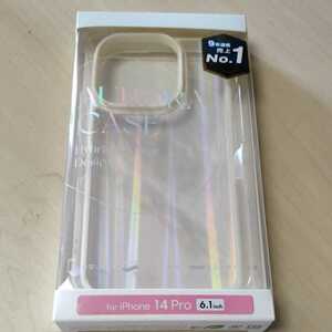 ◎ELECOM iPhone 14 Pro 用 ハイブリッドケース オーロラ ホワイト PM-A22CHVCAWH