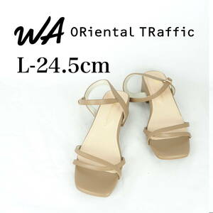 MK1496*WA ORiental TRaffic*ダブルエーオリエンタルトラフィック*レディースサンダル*L-24.5cm*ベージュ