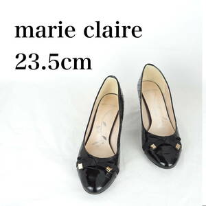 MK1549*marie claire*マリクレール*レディースパンプス*23.5cm*エナメル黒