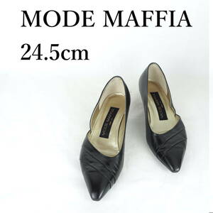 MK1572*MODE MAFFIA*モードマフィア*レディースパンプス*24.5cm*黒