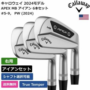 ★新品★送料無料★ キャロウェイ Callaway APEX MB アイアン 6本セット #5-9， PW (2024) True Temper 右利き用