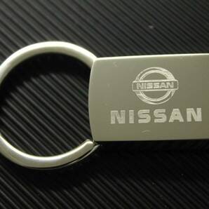 US日産 キーホルダー クロームメッキ フック&リング 新品 NISSANライセンス品 NISSANマーク NISSANロゴ タイプP の画像2