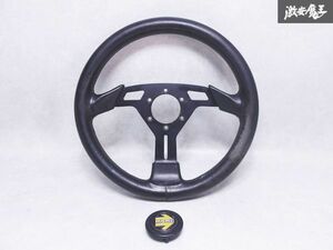 selling out after market goods all-purpose goods leather steering gear steering wheel wheel MOMO Momo horn button attaching diameter approximately 330mm immediate payment shelves M-3