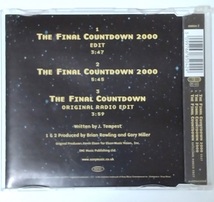 【CD single】EUROPE - THE FINAL COUNTDOWN 2000 ヨーロッパ ファイナルカウントダウン ミレニアムミックス ハウス_画像2