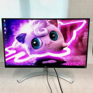 S5092274 LG 27UD88-W 4Kモニター 2017年製 27型液晶 1点【通電OK】