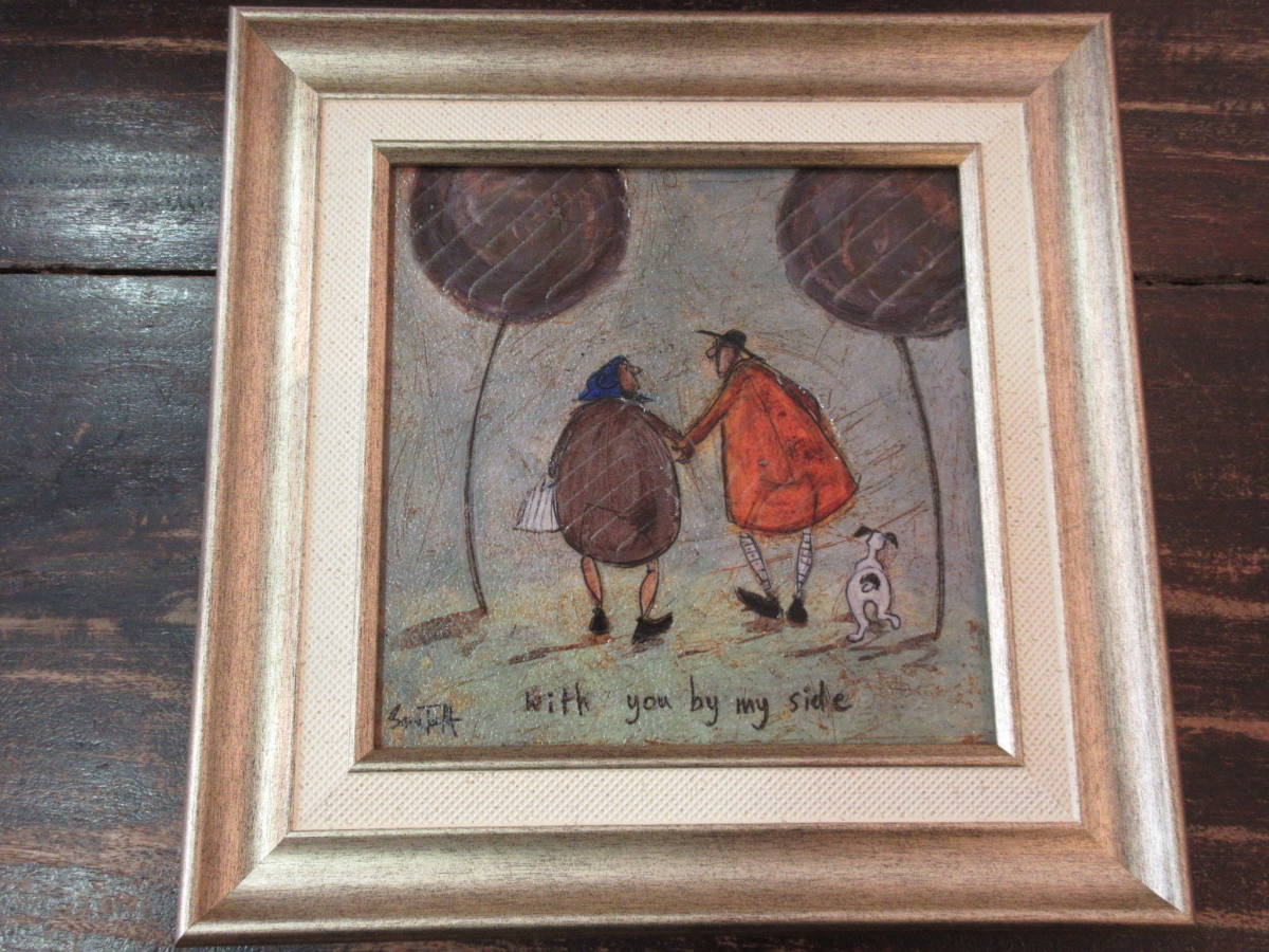 Painting Lightweight Gel Art Frame ● Sam Toft Art Frame By My Side ● [Animal & Healing Art] Resin Frame, furniture, interior, Interior accessories, others