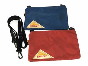 KELTYkeruti shoulder bag sakoshu2309161 set Red Bull - red blue pouch 