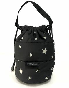 CONVERSE Converse handbag black 23091211 black beautiful goods nylon cotton inside quilting 