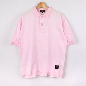 23区 半袖ポロシャツ 無地 トップス スポーツ ゴルフウエア 日本製 メンズ 3サイズ ピンク 23ku