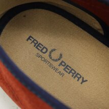 フレッドペリー スニーカー スエード レザー ロゴ ローカット シューズ 靴 ブランド メンズ 28cmサイズ オレンジ FRED PERRY_画像3