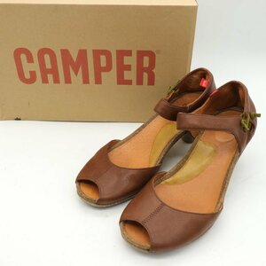 カンペール サンダル アンクルストラップ ハイヒール シューズ 靴 ブランド レディース 39サイズ ブラウン CAMPER