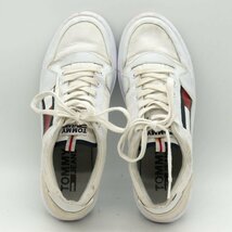 トミージーンズ スニーカー ローカット フラッグロゴ EM0EM00320 ブランド シューズ 靴 メンズ 27.5cmサイズ ホワイト TOMMY JEANS_画像7
