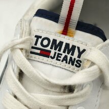 トミージーンズ スニーカー ローカット フラッグロゴ EM0EM00320 ブランド シューズ 靴 メンズ 27.5cmサイズ ホワイト TOMMY JEANS_画像3