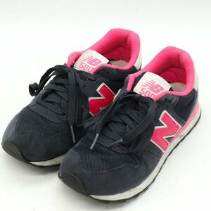 ニューバランス スニーカー 500 ローカット ユニバーサル GW500NWP シューズ 靴 レディース 23.5cmサイズ ネイビー NEW BALANCE