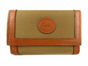 ランセル キーケース イタリア製 6連 バイカラー シンプル ブランド 小物 メンズ ベージュ LANCEL