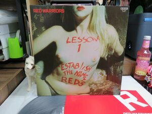 mK6｜無傷！【 LP / NIPPON COLUMBIA JP 1st MAT: A-1/B-1 / g/f 】RED WARRIORS「LESSON1」レッドウォリアーズ