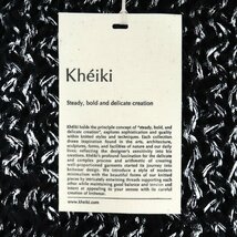 KHEIKI 23SS Printed Panel Sweater サイズ1 ブラック 03S091K03 ケーキ ショートスリーブセーター ニットプルオーバー_画像6