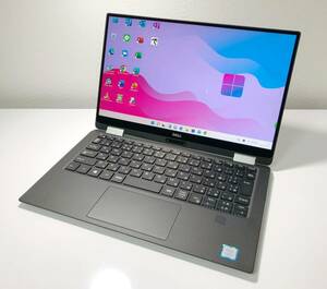 美品 軽量 DELL XPS 9365 i7-7Y75 13.3型QHD+(3200x1800)フレームレスタッチ液晶搭載2-in-1！SSD512G+16Gメモリ搭載！Win11pro Office 2021