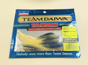 レア　DAIWA ダイワ　TEAM DAIWA T.D. WORM TD スラッガー　S-4 1/4 7P made usa 未開封