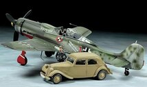 タミヤ 1/48 スケール限定 フォッケウルフ Fw190 D-9 JV44 ＆ シトロエン 11CV スタッフカー セット プラモデル_画像3