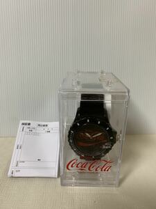 Coca-Cola コカ・コーラ シリコーン ウォッチ/腕時計/動作不動/部品取り用/スレ金属くすみチリ付着/ジャンク扱/ケースひび割れ欠損等経年