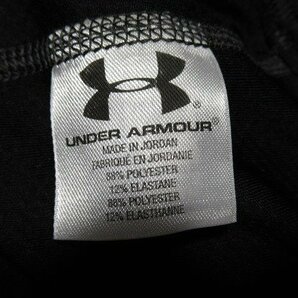 N6254:UNDER ARMOUR(アンダーアーマー）ヒートギア FITTED 半袖速乾Tシャツ/黒/XL：35の画像7