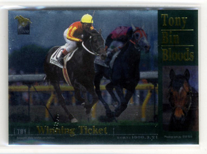 *ui person g ticket TB1 Tony bin *blaz Bandai Thoroughbred Card 2000 year on half period version Shibata . person photograph image horse racing card prompt decision 