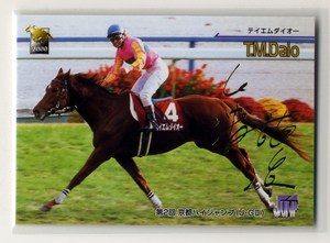 * Thoroughbred Card 2000 year under half period version parallel autograph 060 Tey M large o- no. 2 times Kyoto high Jump white . male structure photograph image horse racing card prompt decision 