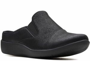 Clarks 23.5cm туфли без застежки Flat черный чёрный relax стиль Wedge спортивные туфли Loafer балет туфли-лодочки ботинки 936