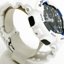 美品　CASIO G-SHOCK GA-100B-7AJF　カシオ　Gショック　アナデジ　ホワイト　黒文字盤　稼働〈O1079〉A2_画像4