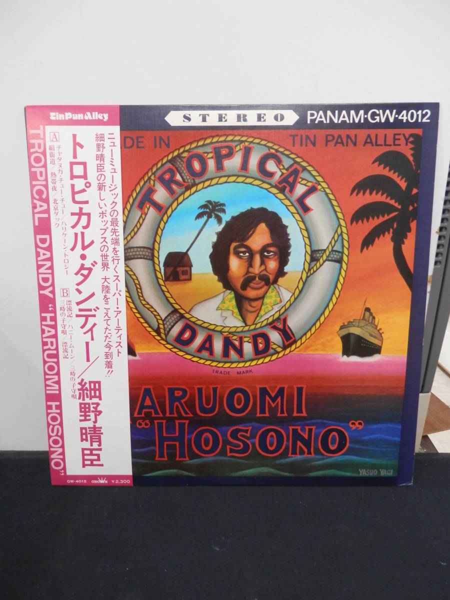 帯付き!細野晴臣 トロピカル・ダンディー インサート付き!盤質良好!-