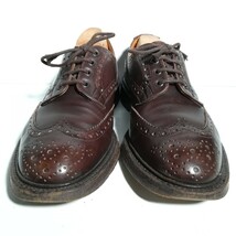 3827 ★トリッカーズ Tricker's★ ウイングチップ M7292? ウイングチップ 9 1/2 ブラウン ドレスシューズ ビジネス 高級革靴 紳士靴 本革_画像4