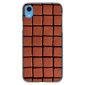 iPhone スマホケース ブロックチョコ 柄 ハードクリアケース iPhone15 iPhone13 iPhoneSE 他各機種対応